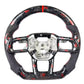Red Forged Carbon Fiber Steering Wheel – Ford Mustang S650 (2024+) - Exotics Carbon Design