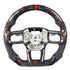 Red Forged Carbon Fiber Steering Wheel – Ford Mustang S650 (2024+) - Exotics Carbon Design