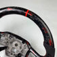 Red Forged Carbon Fiber Steering Wheel – Ford Mustang S650 (2024+) - Exotics Carbon Design