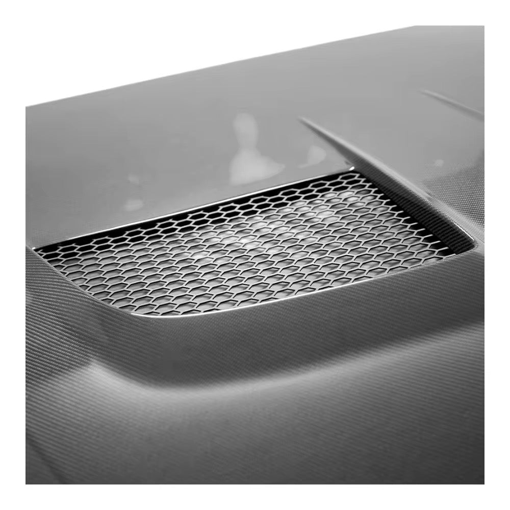 Shelby Style Carbon Fiber Vented Front Hood – Ford Mustang (2024+) - Exotics Carbon Design