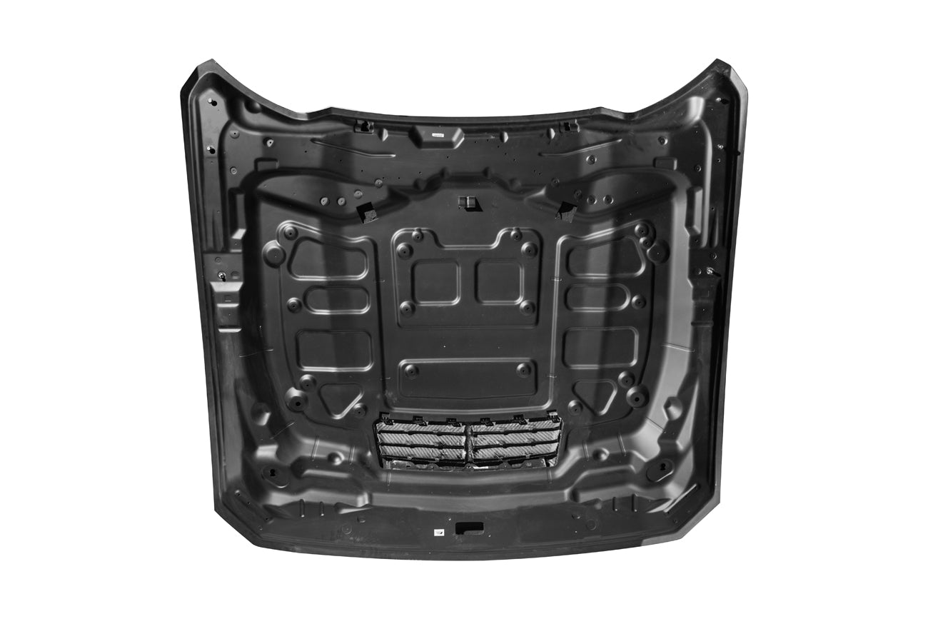 AR Style Carbon Fiber Vented Front Hood – Ford Mustang (2024+) - Exotics Carbon Design