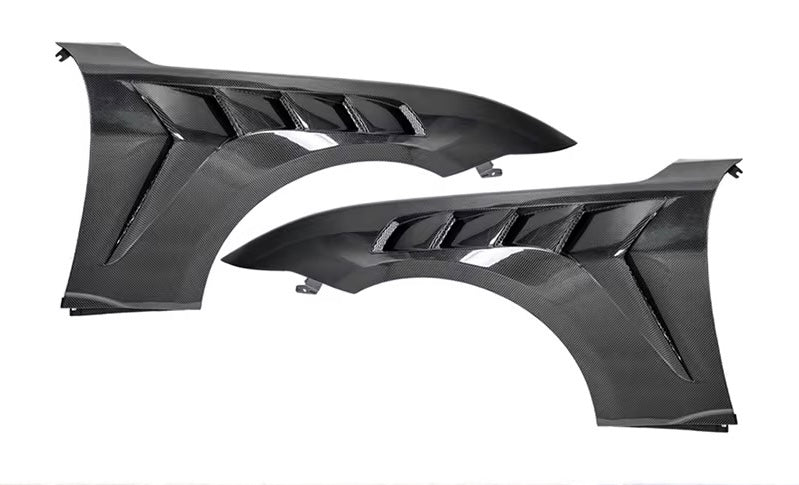 Carbon Fiber Front Fenders – Ford Mustang (2024+) - Exotics Carbon Design