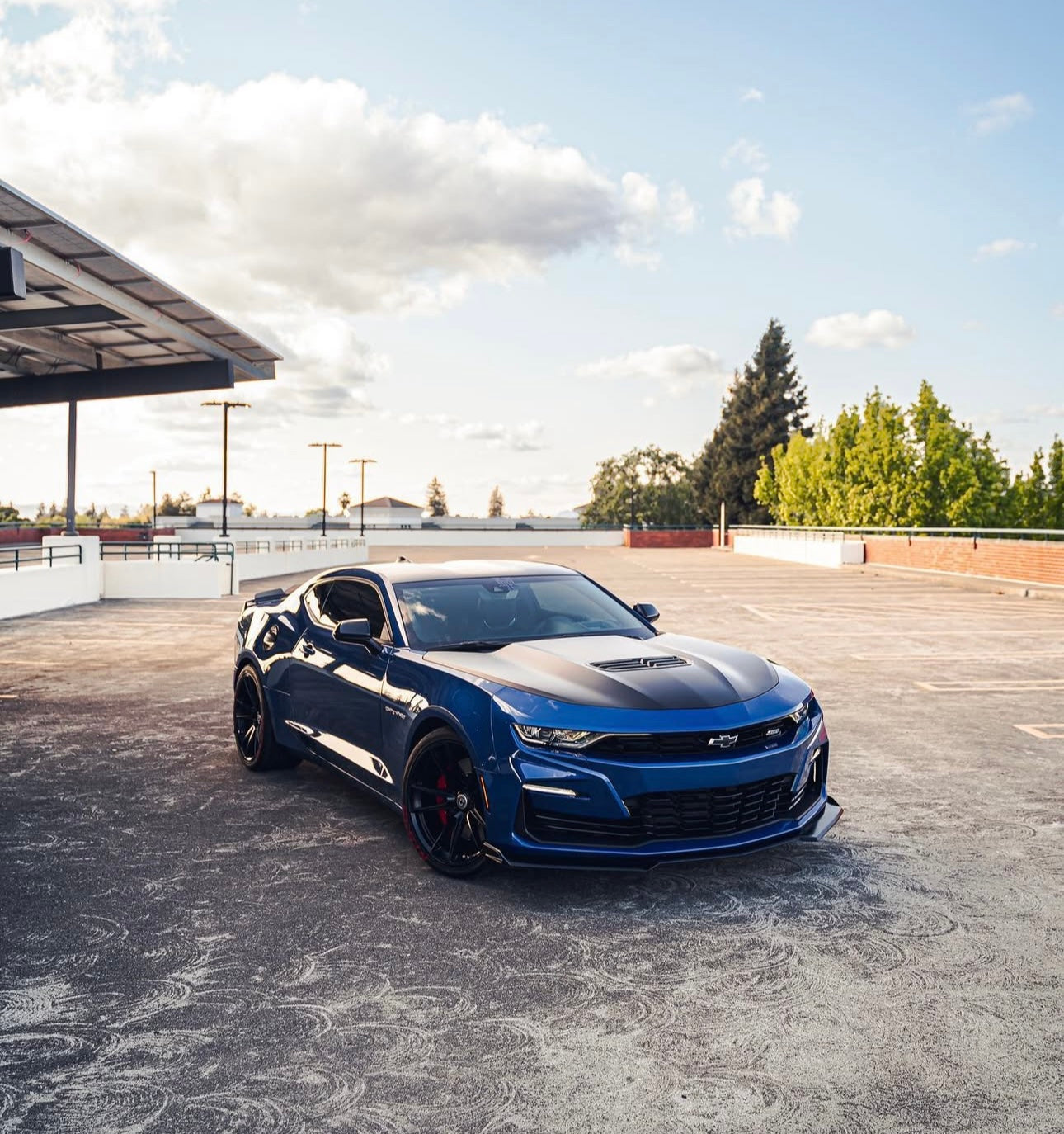 Gloss Black Front Lip – Chevrolet Camaro SS / LS / LT / RS (2016–2024) - Exotics Carbon Design