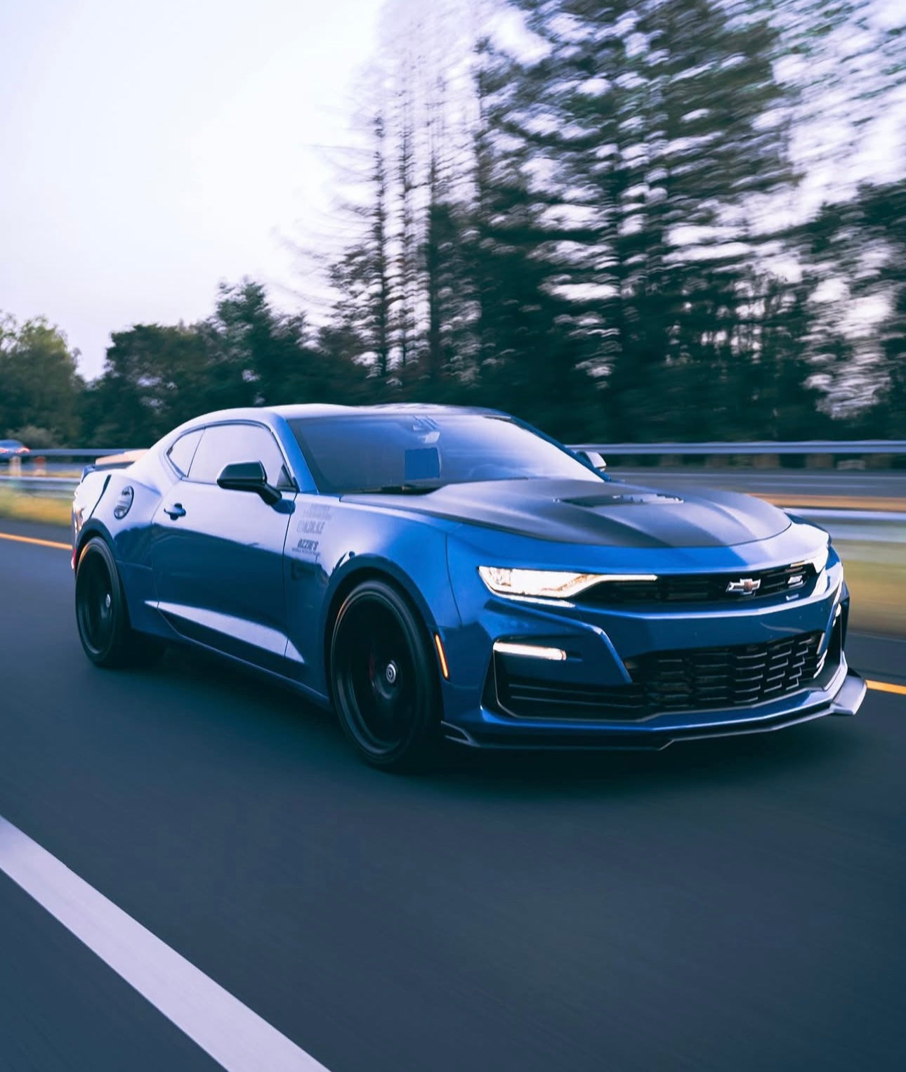 Gloss Black Front Lip – Chevrolet Camaro SS / LS / LT / RS (2016–2024) - Exotics Carbon Design