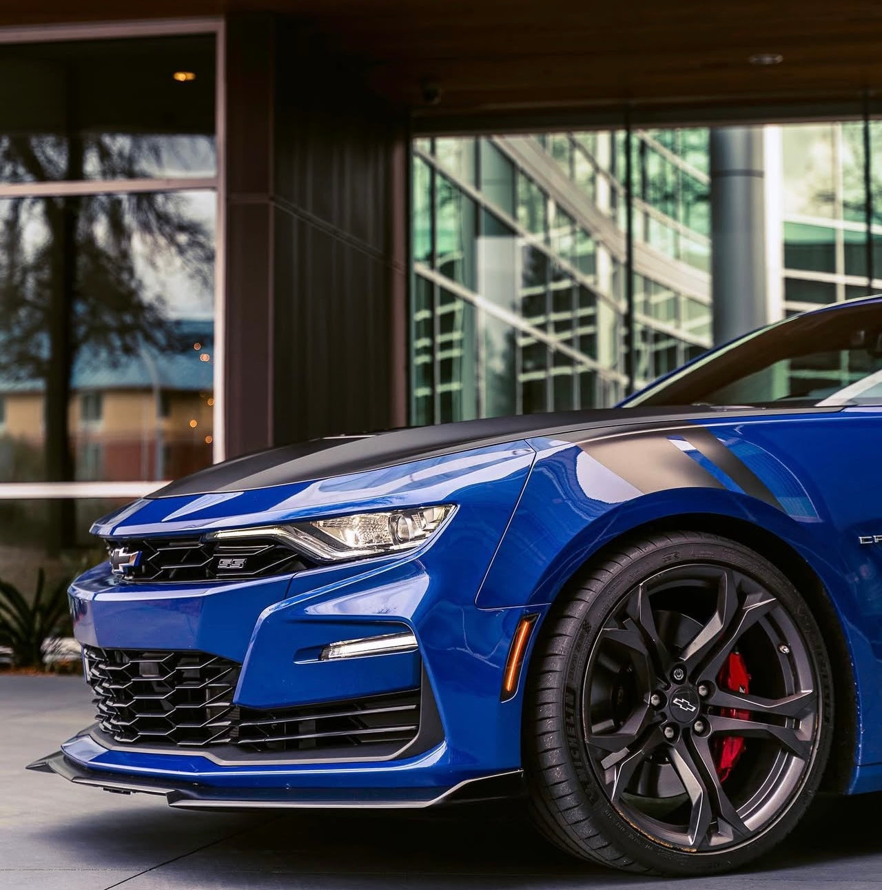 Gloss Black Front Lip – Chevrolet Camaro SS / LS / LT / RS (2016–2024) - Exotics Carbon Design