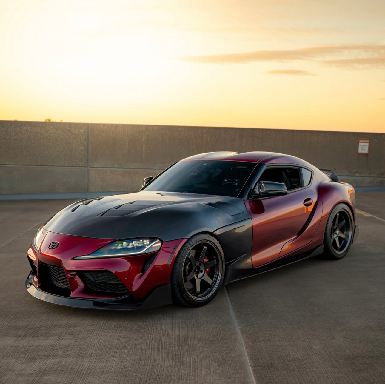Vented Carbon Fiber Front Hood – Toyota GR Supra A90 / A91 (2020–2024) - Exotics Carbon Design