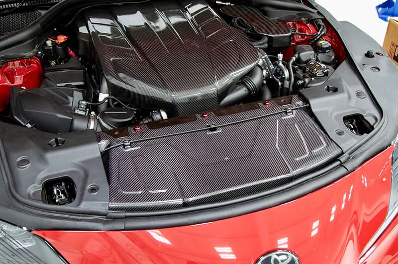 APR Carbon Fiber Radiator Cooling Plate – Toyota Supra (2020–2023) - Exotics Carbon Design