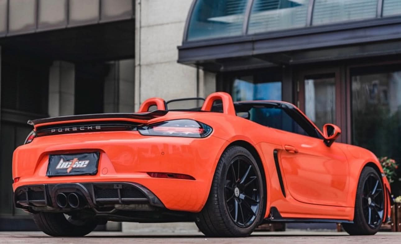 APR Style Carbon Fiber Side Skirts - Porsche 718 Boxster (2017–2022) - Exotics Carbon Design