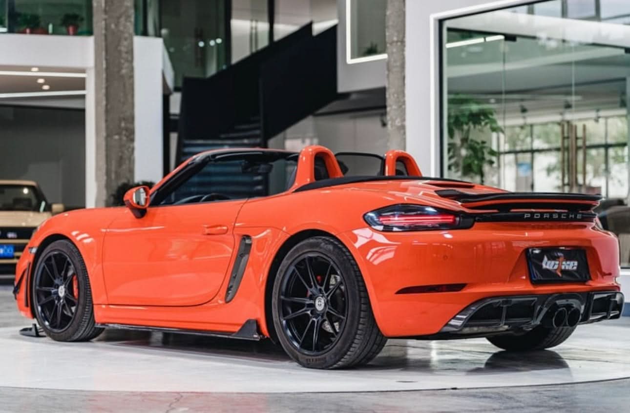 APR Style Carbon Fiber Side Skirts - Porsche 718 Boxster (2017–2022) - Exotics Carbon Design