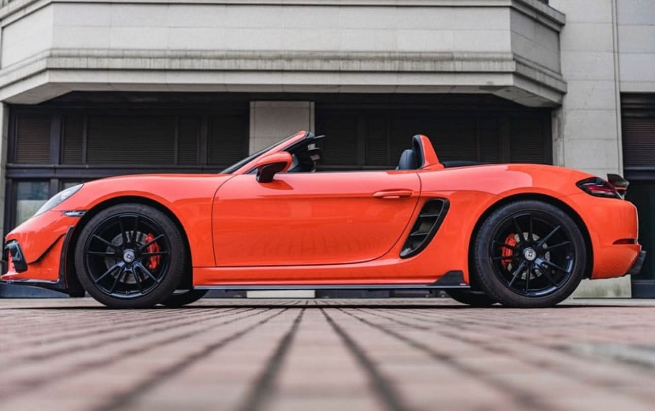 APR Style Carbon Fiber Side Skirts - Porsche 718 Boxster (2017–2022) - Exotics Carbon Design