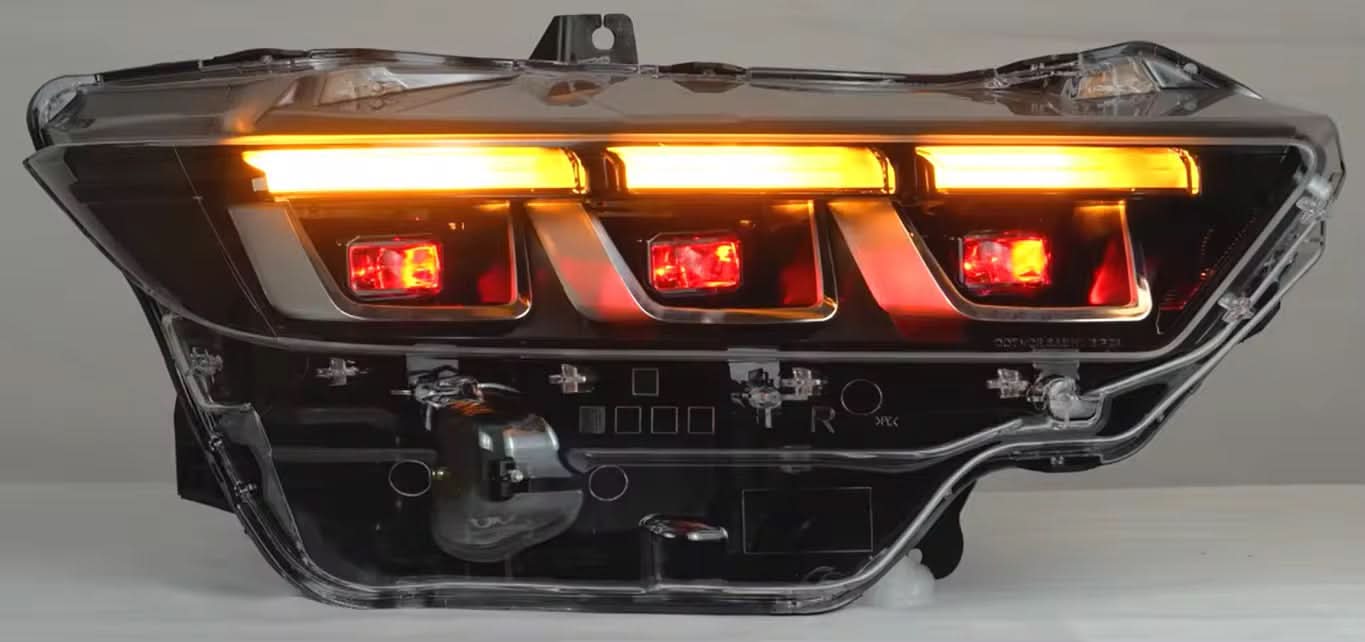 Archaic Colorful DRL Front Light with RGB Animation – Ford Mustang 2024+ - Exotics Carbon Design