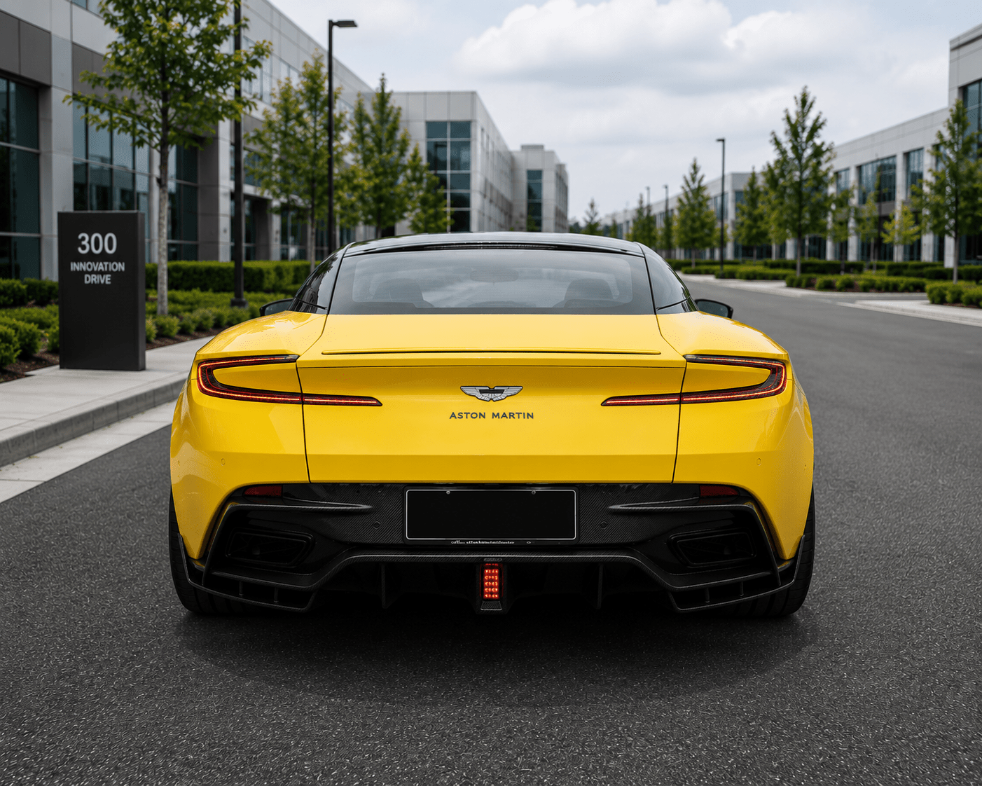 Aston Martin DB11 Carbon Fiber Front Double Diffuser & Rear Diffuser Set - Exotics Carbon Design
