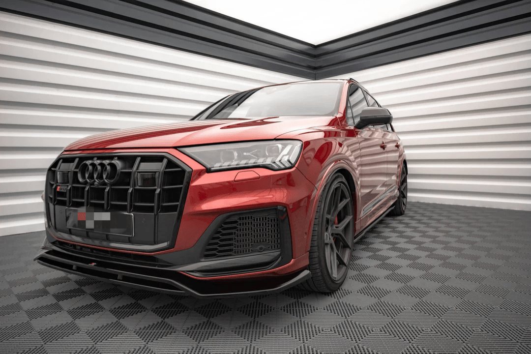 Audi Q7 – MX Style Gloss Black Front Splitter - Exotics Carbon Design