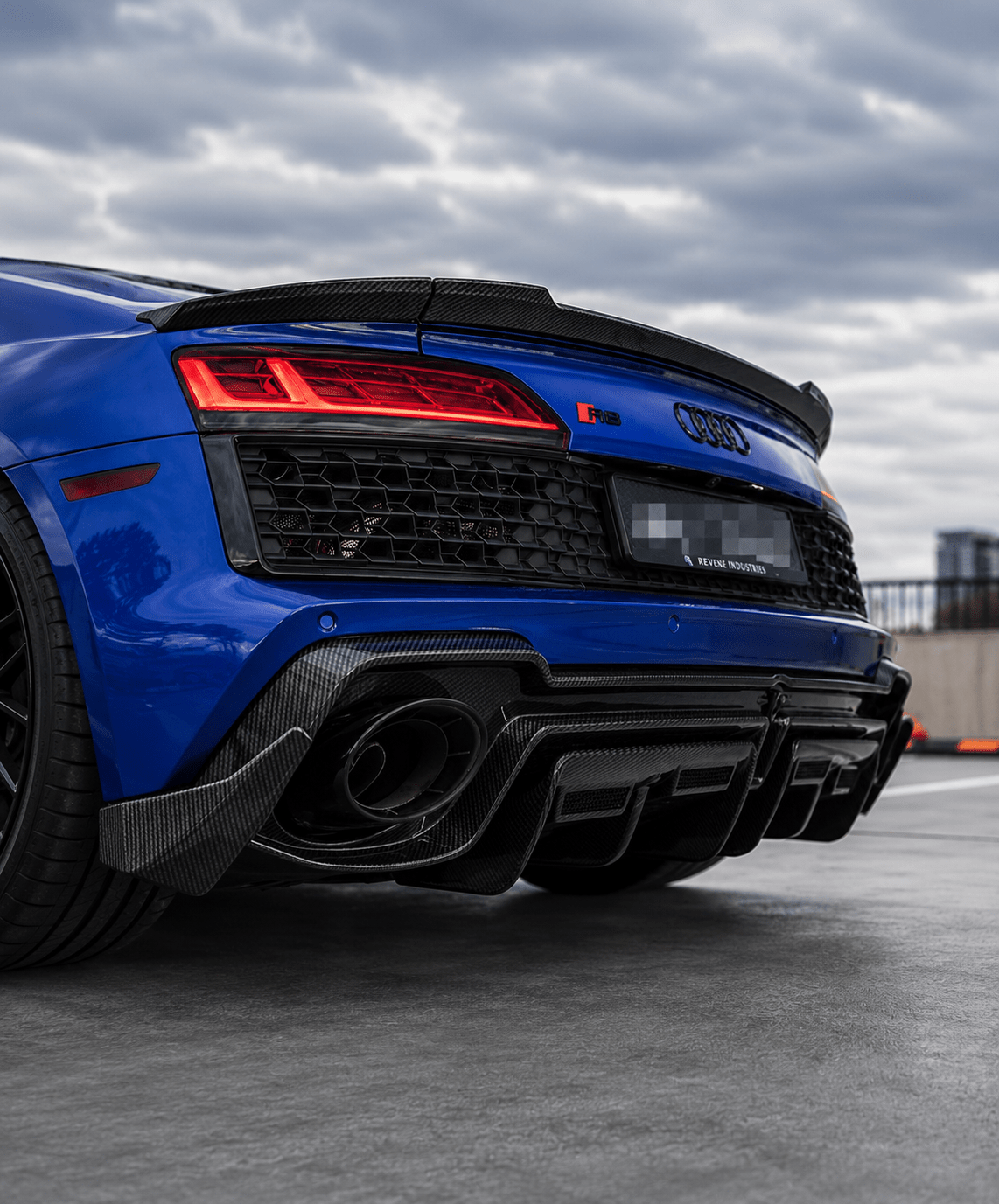 Audi R8 (2019-2024) Racing-Performance Style Carbon Fiber Rear Diffuser - Exotics Carbon Design