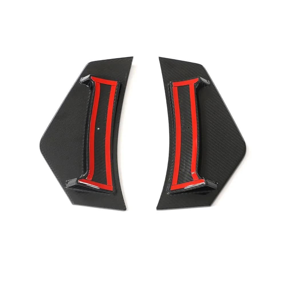 Audi R8 (2021+) - Carbon Fiber Rear Bumper Canards - Exotics Carbon Design