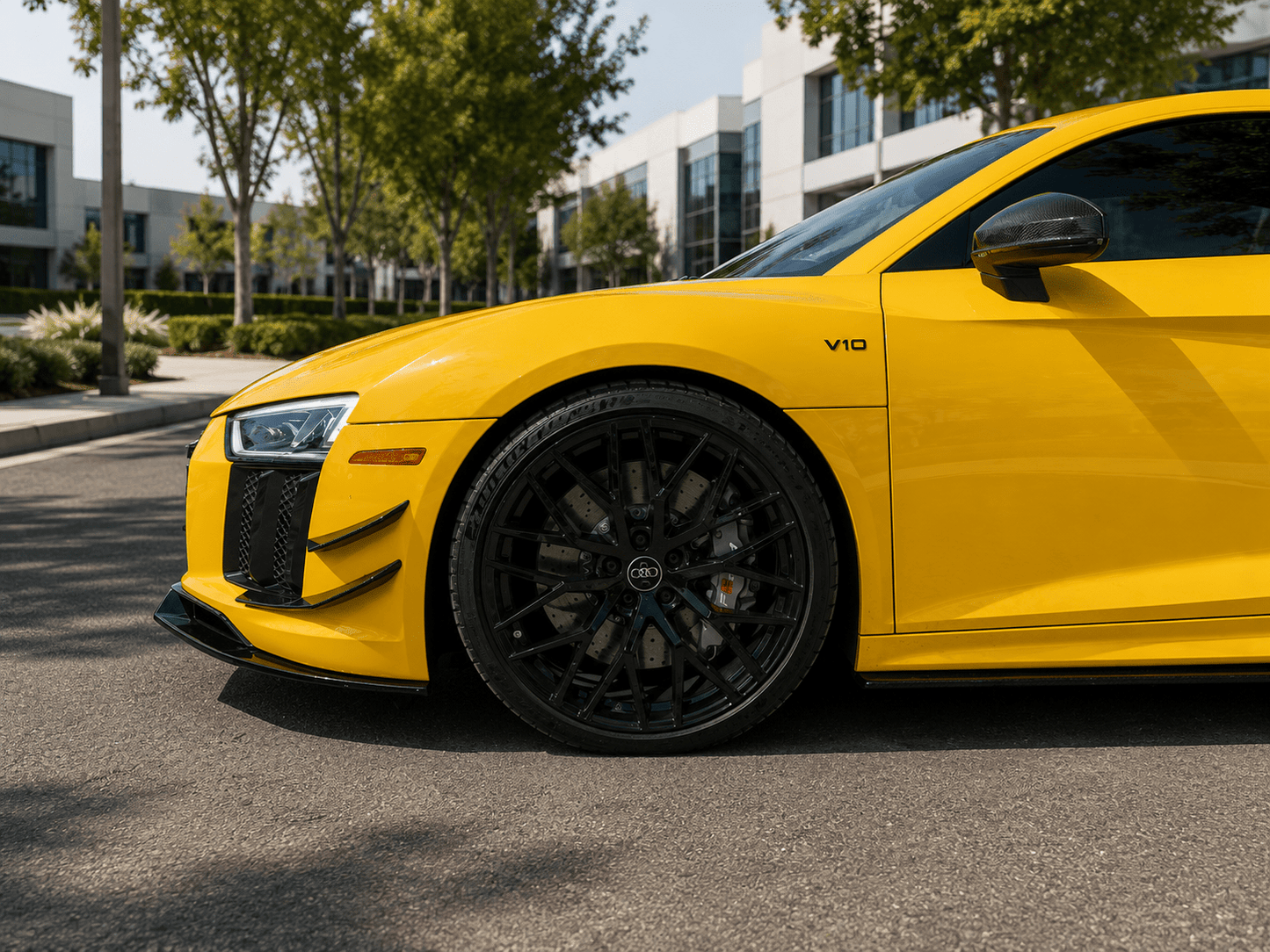 Audi R8 Gen 2 PFL Carbon Fiber Front Canards - Exotics Carbon Design