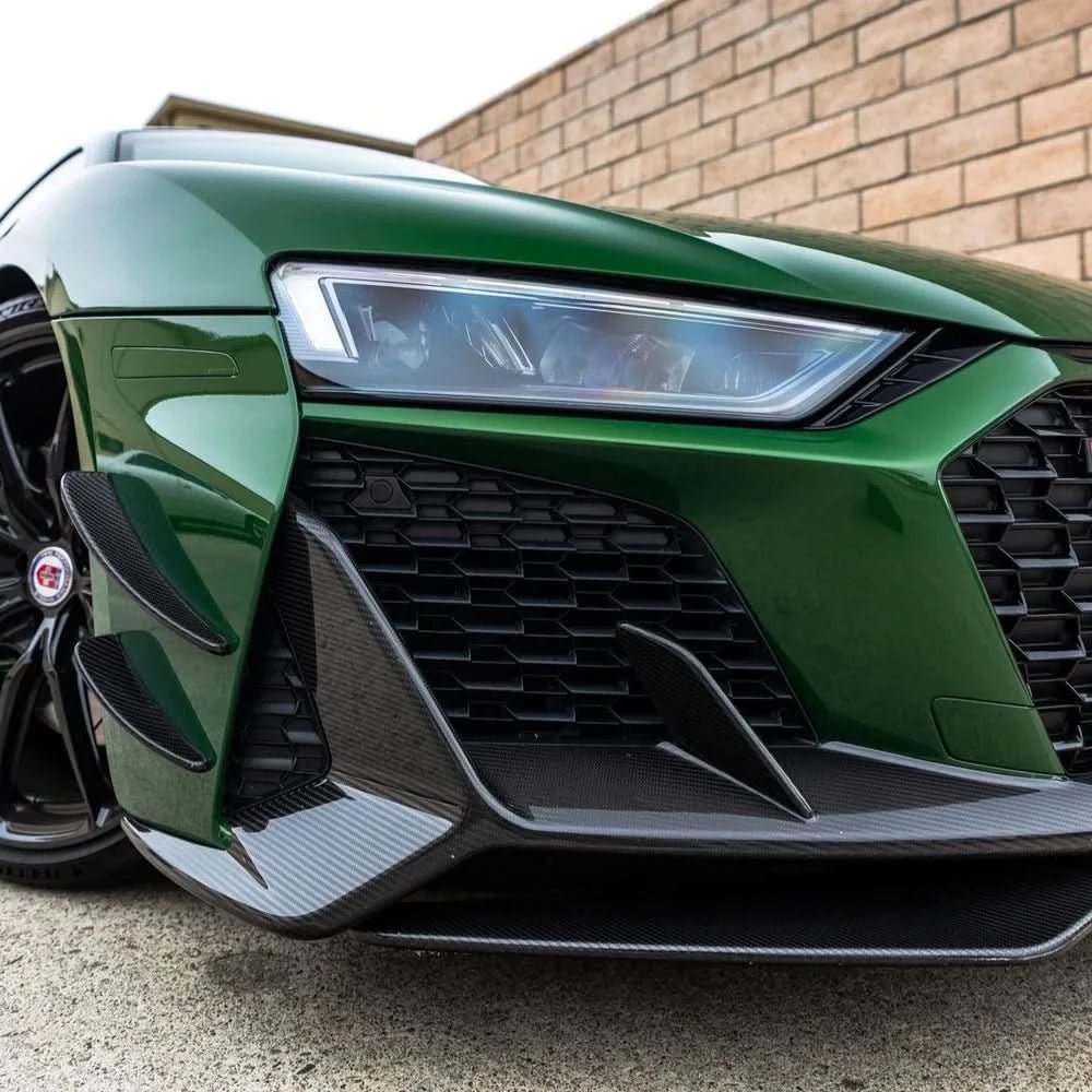 Audi R8 Gen 2 - Pre - Preg Carbon Fiber Capristo Style Front Canards - Exotics Carbon Design