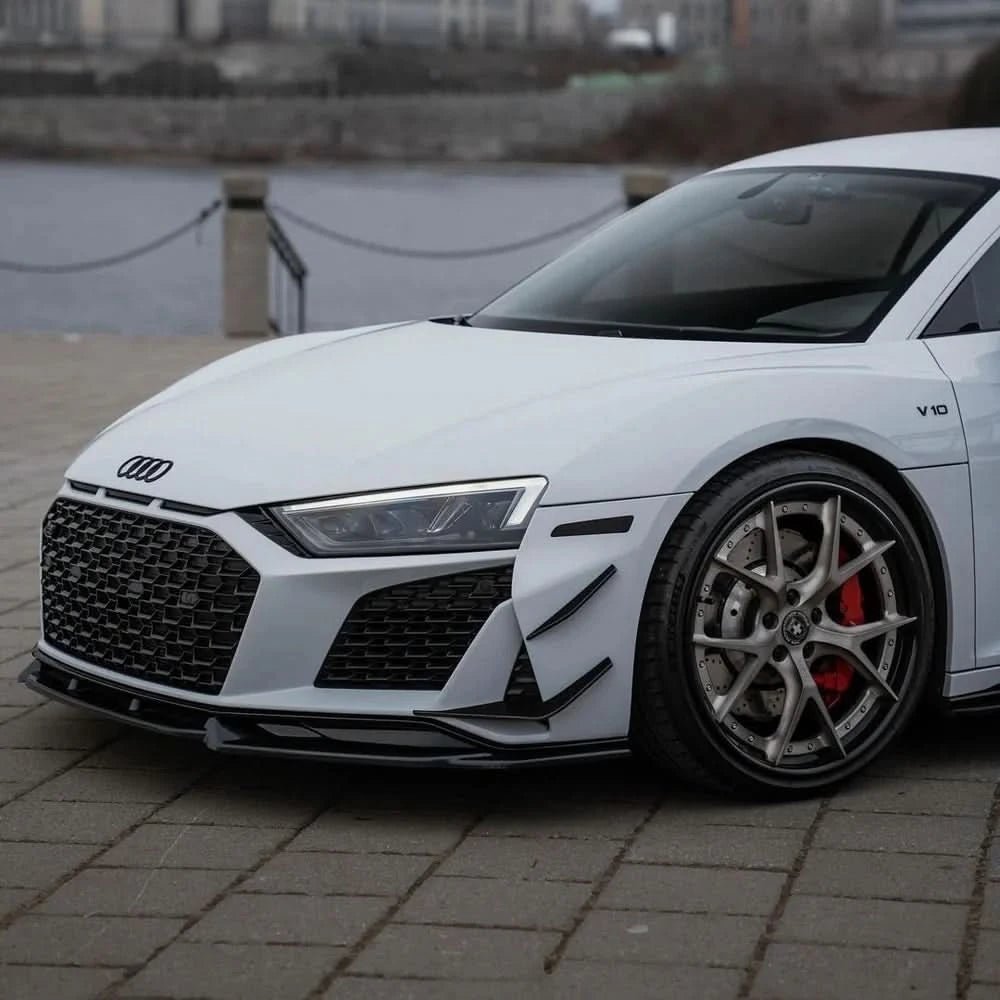 Audi R8 Gen 2 - Pre - Preg Carbon Fiber GT Style Front Canards - Exotics Carbon Design