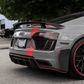 Audi R8 V10 (2016-2019) - Carbon Fiber Rear Bumper Canards - Exotics Carbon Design
