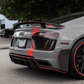 Audi R8 V10 (2016 - 2019) - Carbon Fiber Rear Bumper Canards - Exotics Carbon Design