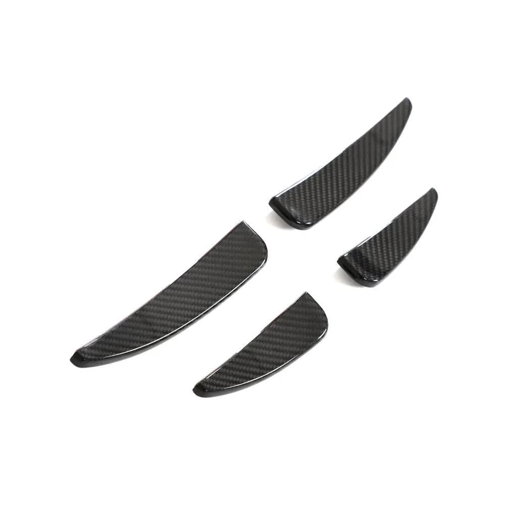Audi R8 y - Pre-Preg Carbon Fiber Capristo Style Front Canards - Exotics Carbon Design