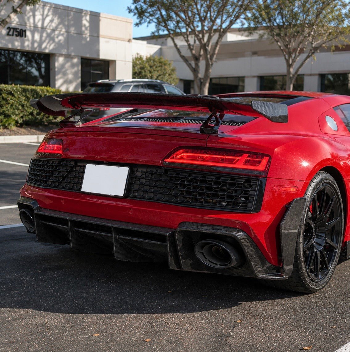 Audi Race-Performance Style Carbon Fiber Rear Wing – Audi R8 Gen 2 (2016–2019) - Exotics Carbon Design