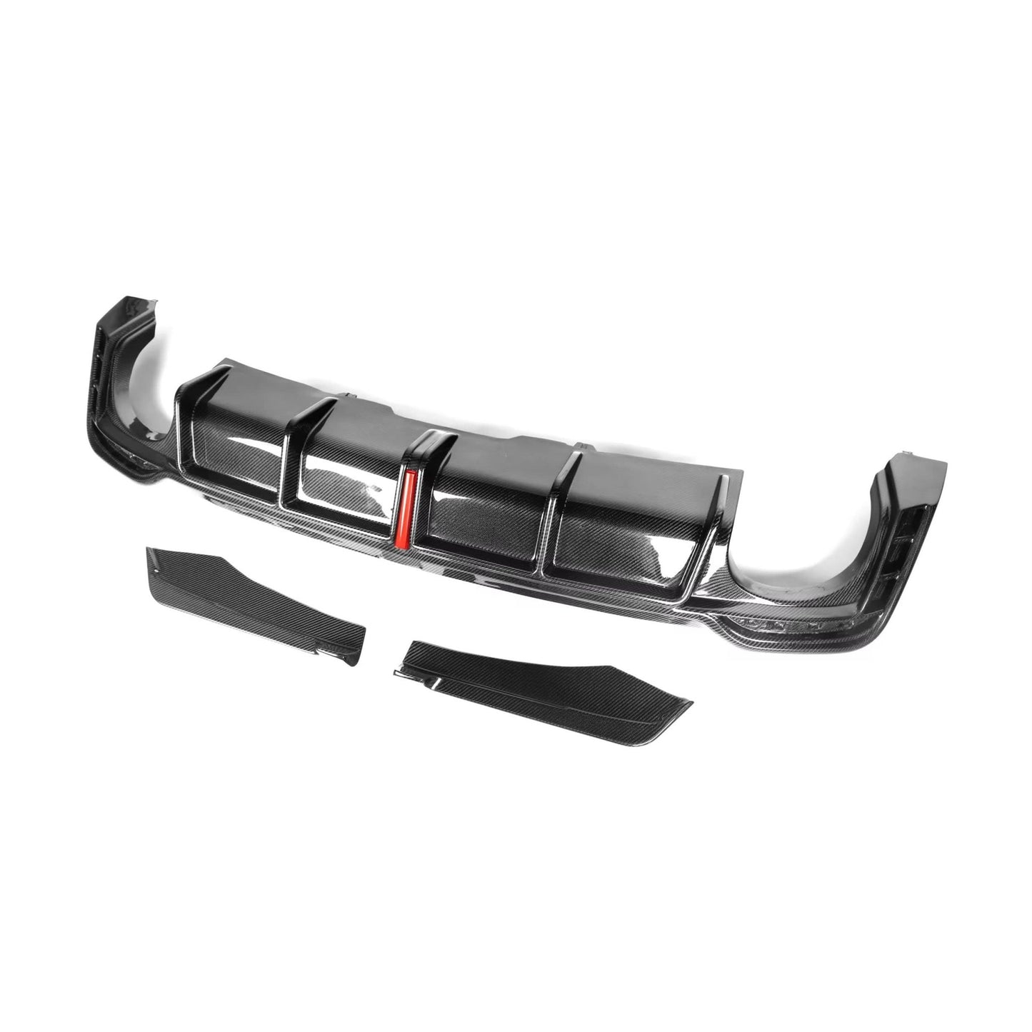 Audi RS5 B9.5 (2020 - 2024) - K Style Carbon Fiber Rear Diffuser - Exotics Carbon Design