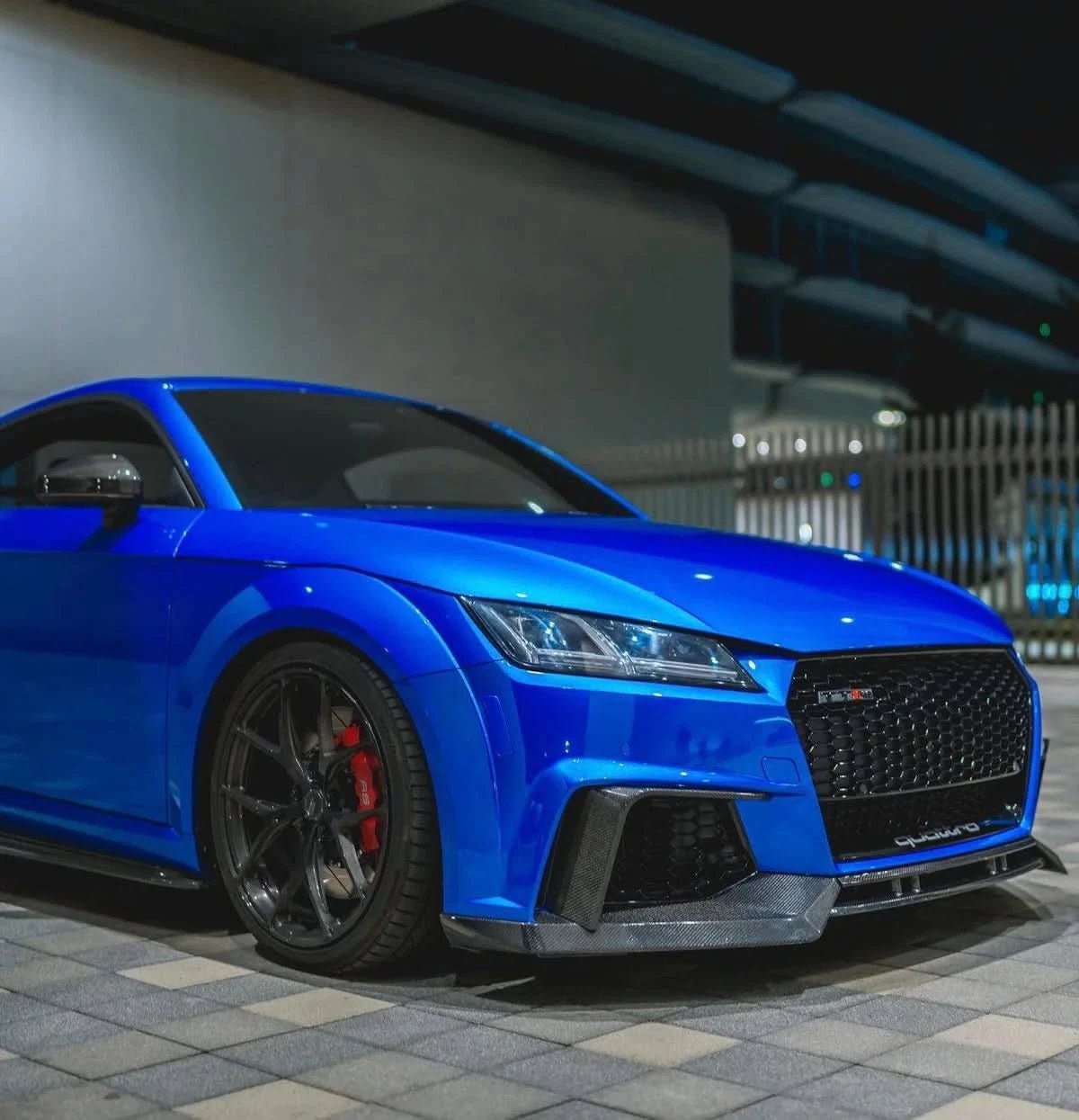 Audi TTRS – APR Style 3Pc Carbon Fiber Front Lip (2020+) - Exotics Carbon Design