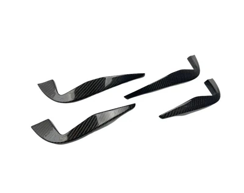 Audi TTRS – Carbon Fiber Front Bumper Canards (2018–2022) - Exotics Carbon Design
