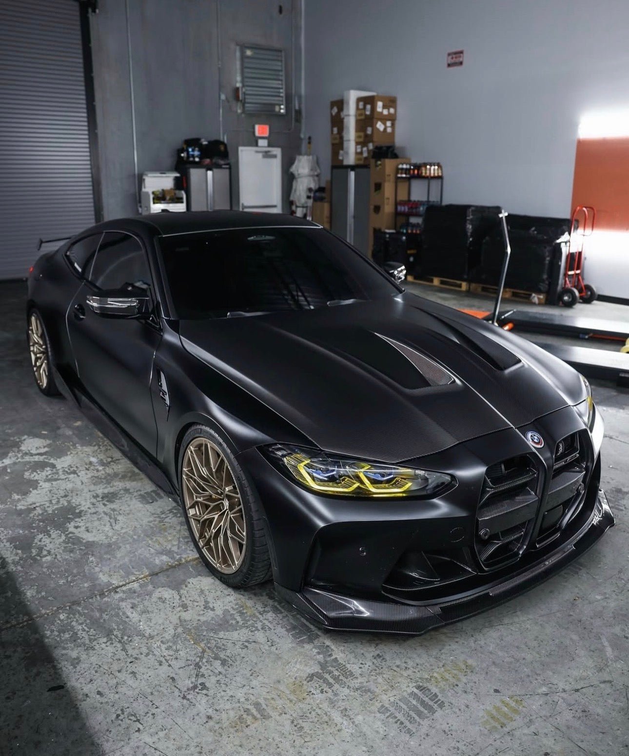 BMW G80 M3 / G82-G83 M4 GT4 Style Carbon Fiber Hood - Exotics Carbon Design