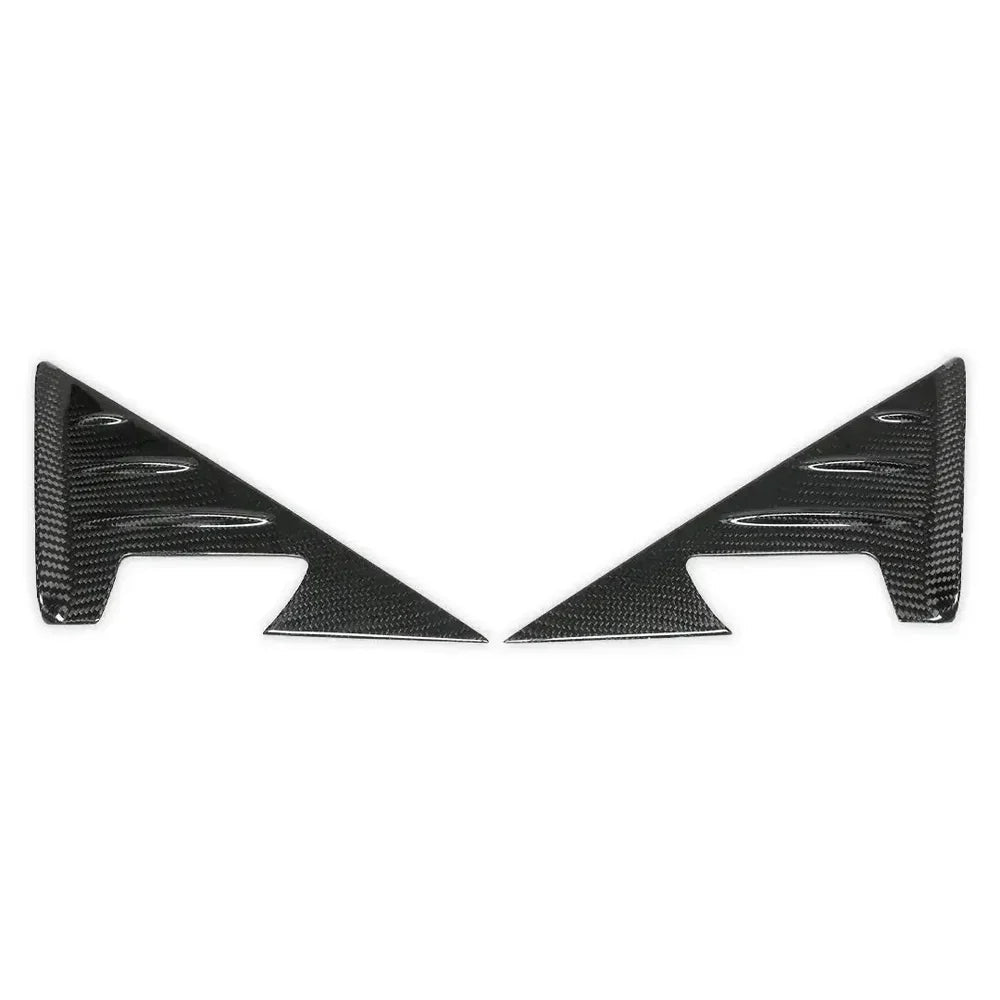BMW G80 M3 / G82 M4 Carbon Fiber A-Pillar Triangle Cover Trim Set - Exotics Carbon Design