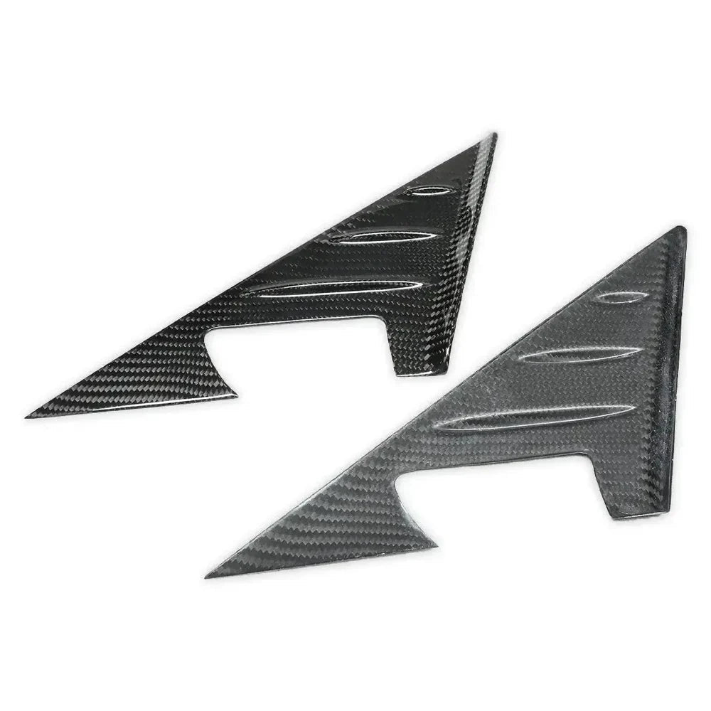 BMW G80 M3 / G82 M4 Carbon Fiber A-Pillar Triangle Cover Trim Set - Exotics Carbon Design