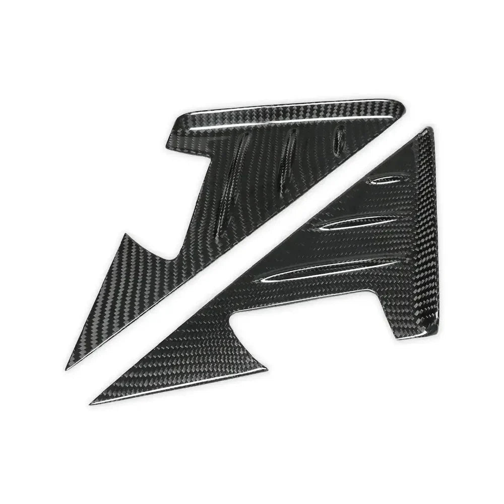 BMW G80 M3 / G82 M4 Carbon Fiber A-Pillar Triangle Cover Trim Set - Exotics Carbon Design