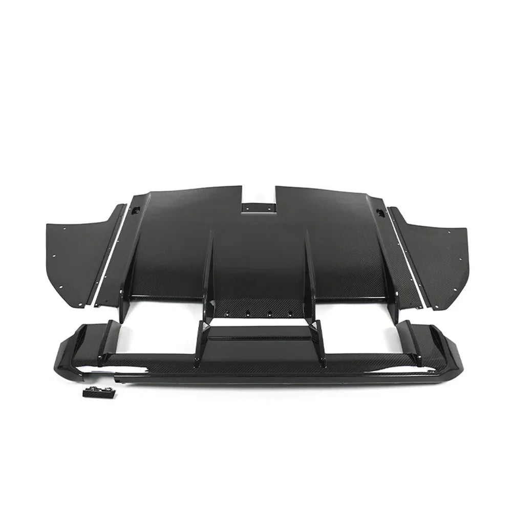 BMW G80 M3 / G82 M4 GT4 Style Carbon Fiber Rear Diffuser - Exotics Carbon Design