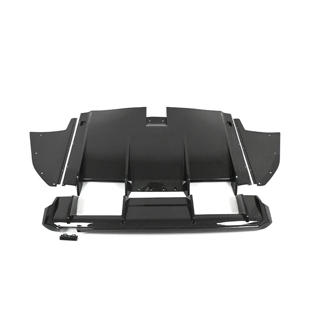 BMW G80 M3 / G82 M4 GT4 Style Carbon Fiber Rear Diffuser - Exotics Carbon Design
