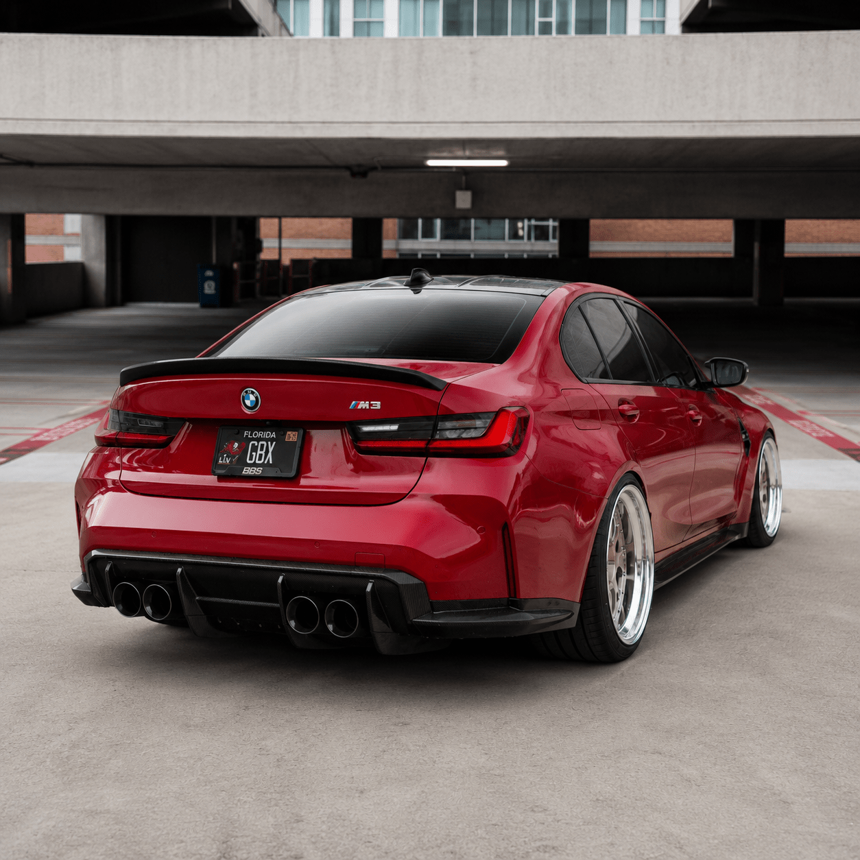 BMW G80 M3 / G82 M4 GT4 Style Carbon Fiber Rear Diffuser - Exotics Carbon Design