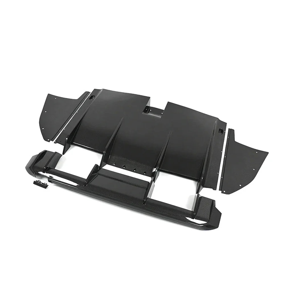 BMW G80 M3 / G82 M4 GT4 Style Carbon Fiber Rear Diffuser - Exotics Carbon Design