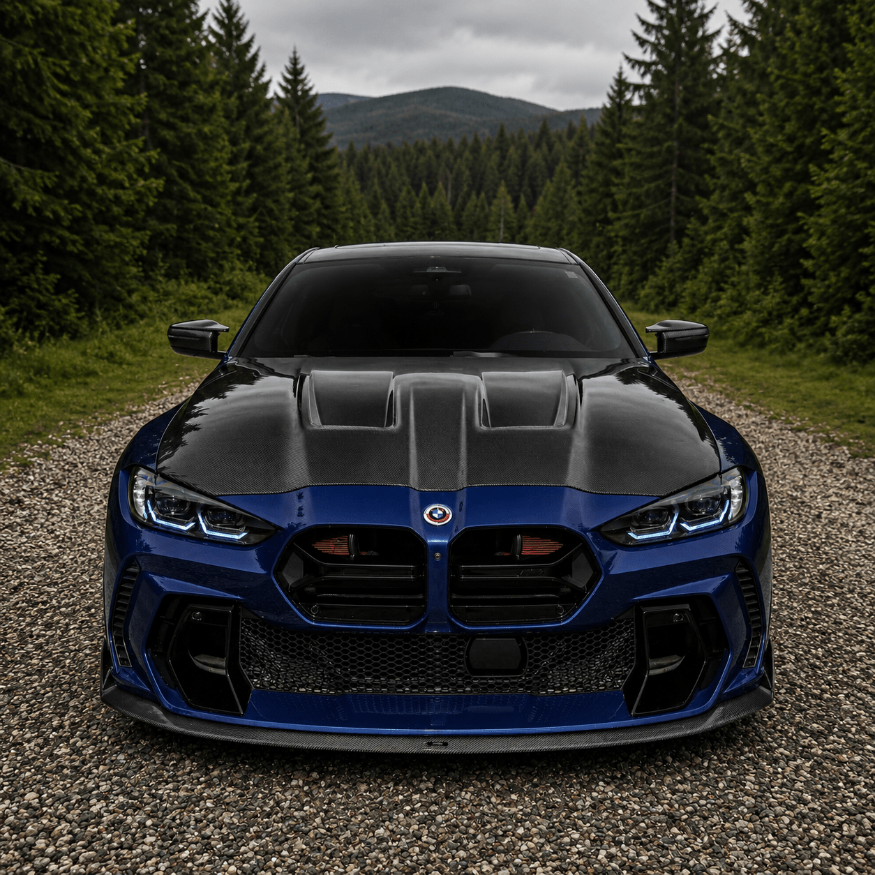 BMW G80 M3 / G82 M4 IMP Style Carbon Fiber Hood - Exotics Carbon Design