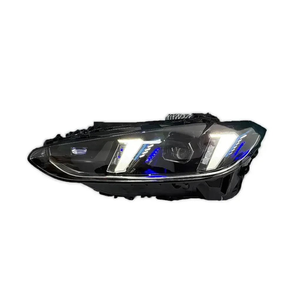 BMW G80 M3 / G82 M4 Snake Eye LCI Style LED Headlights - Exotics Carbon Design
