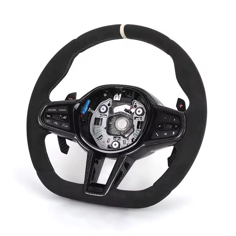 BMW M5 F90 - Carbon Fiber & Alcantara Steering Wheel - Exotics Carbon Design