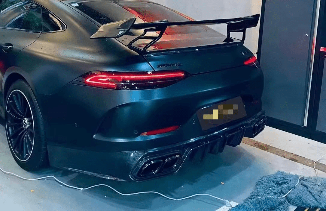 BRBS Rocket 900 Style Carbon Fiber Rear Wing - Mercedes Benz GT50 / GT53 / GT63S - Exotics Carbon Design