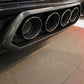C8 Z06/ERay Corvette Carbon Fiber Rear Bumper Diffuser Exhaust Tail Pipe Surround Trim Cover - Exotics Carbon Design