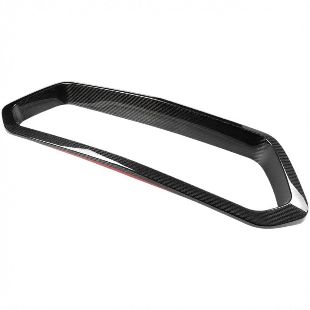 C8 Z06/ERay Corvette Carbon Fiber Rear Bumper Diffuser Exhaust Tail Pipe Surround Trim Cover - Exotics Carbon Design