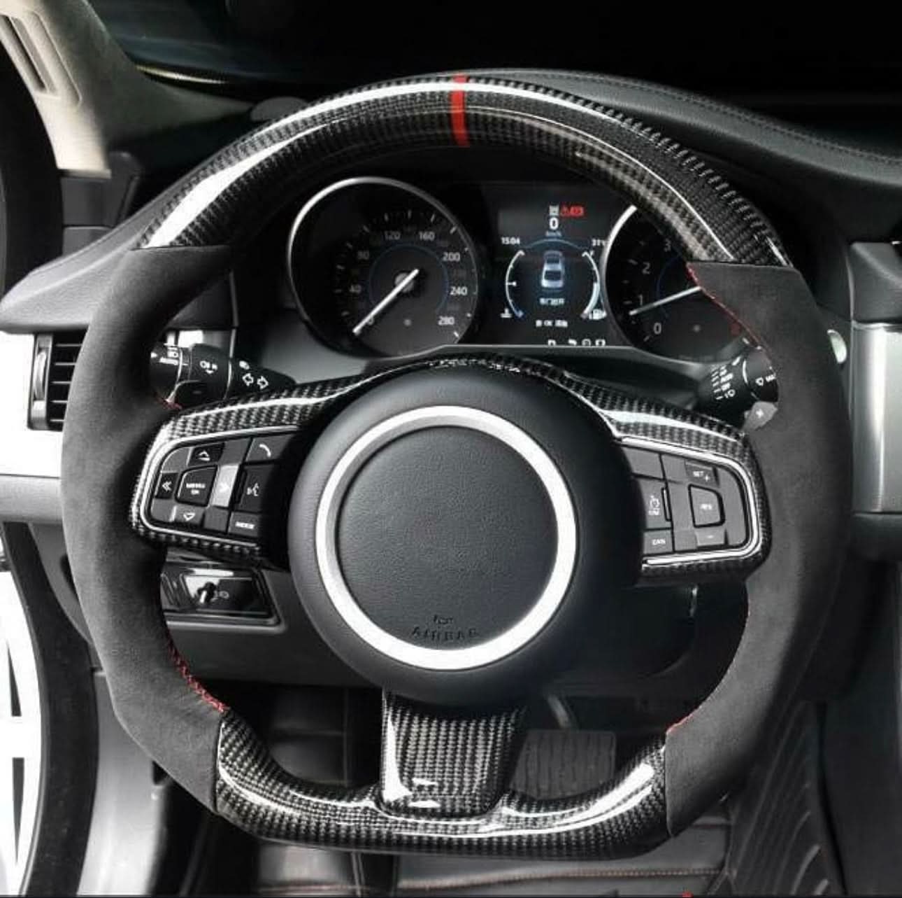 Carbon Fiber & Alcantara Steering Wheel – Jaguar F - Type (2014–2020) - Exotics Carbon Design
