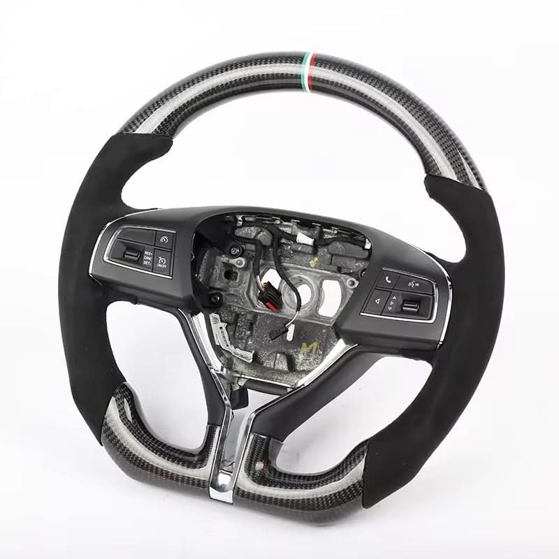 Carbon Fiber & Alcantara Steering Wheel - Maserati Ghibli (2014–2022) - Exotics Carbon Design