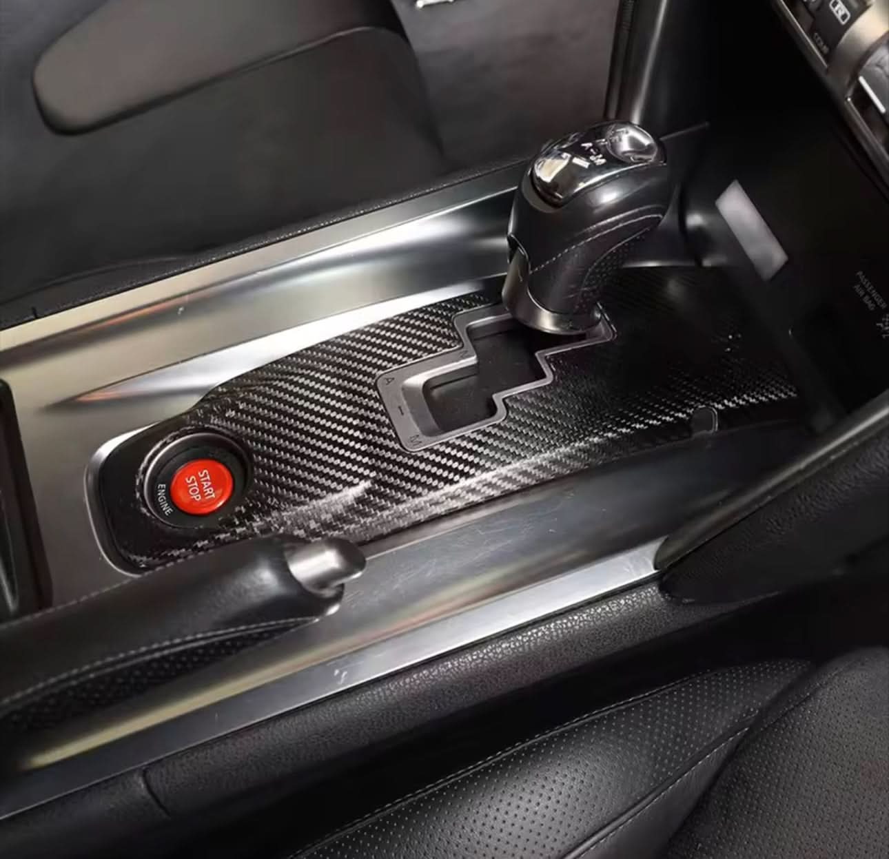 Carbon Fiber Center Console Gear Panel Frame - Nissan GT - R R35 (2009–2016) - Exotics Carbon Design