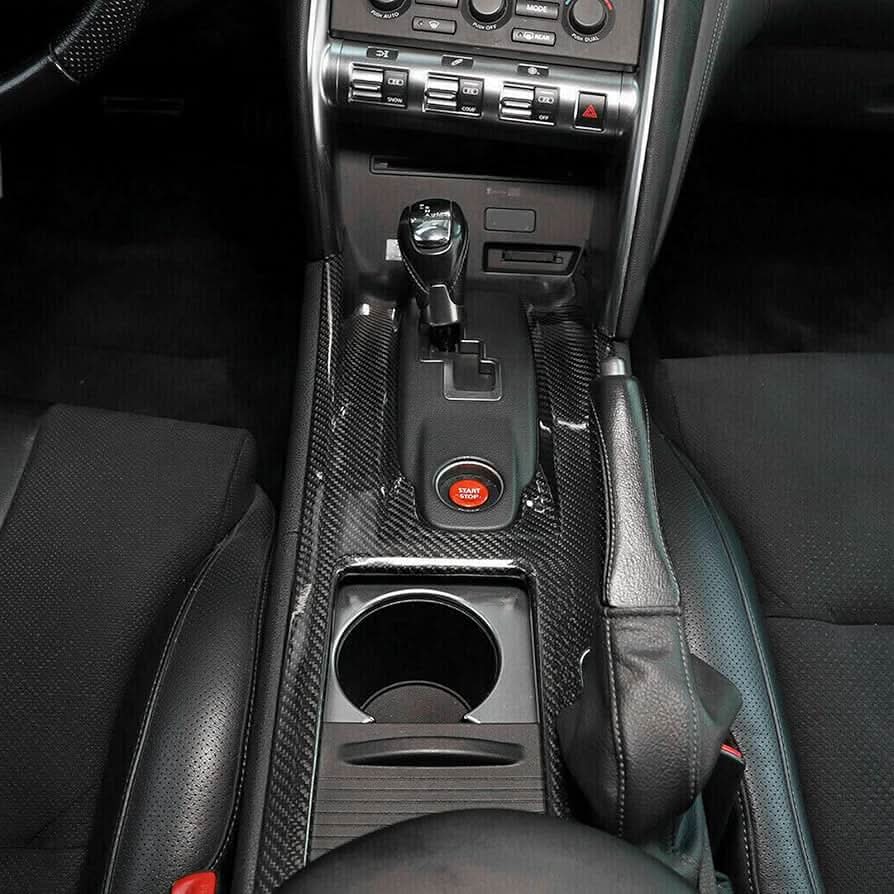 Carbon Fiber Center Console Panel Trim - Nissan GTR R35 (2008-2016 ...