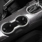 Carbon Fiber Center Console Sticker Overlay - Ford Mustang (2015–2021) - Exotics Carbon Design