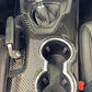 Carbon Fiber Center Console Sticker Overlay - Ford Mustang EcoBoost / Dark Horse (2024–2025) - Exotics Carbon Design