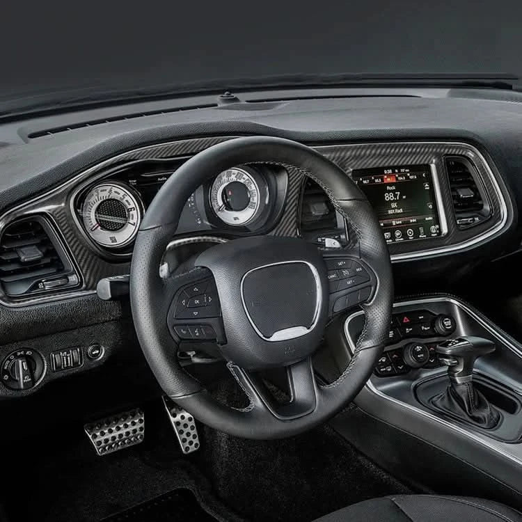 Carbon Fiber Dashboard & Center Console Trim – Dodge Challenger 2015 - 2023 - Exotics Carbon Design